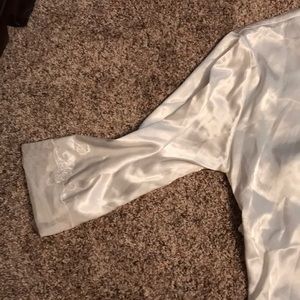 White nightgown and matching robe